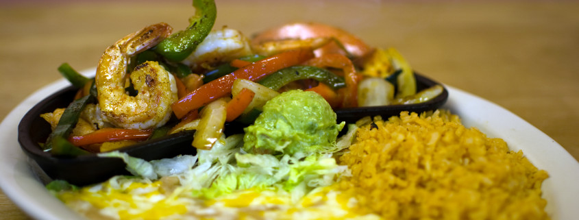 Shrimp fajitas